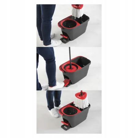 Mop Obrotowy Vileda Turbo Smart z Wiadrem i Pedałem do Wykręcania