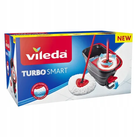Mop Obrotowy Vileda Turbo Smart z Wiadrem i Pedałem do Wykręcania