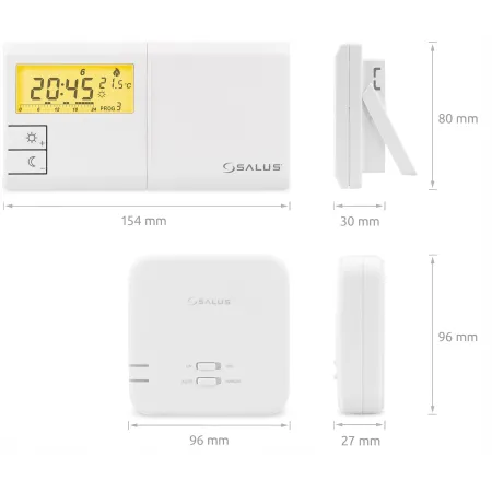 SALUS 091FLRFV2 Bezprzewodowy Elektroniczny Regulator Temperatury -Precyzja