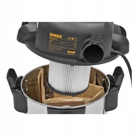 DeWalt ODKURZACZ PRZEMYSŁOWY DXV30SAPTA 30L 1050W NA MOKRO I SUCHO INOX