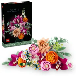 LEGO BOTANICAL 10342 Bukiet Różowych Kwiatów Zestaw Prezent na Walentynki