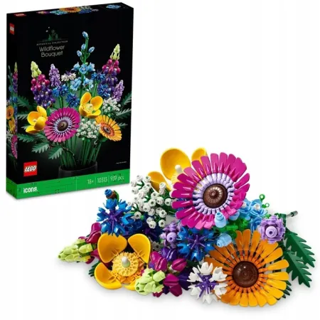 LEGO ICONS Botanicals Bukiet Kwiatów Łąkowych 10313 Prezent na Walentynki