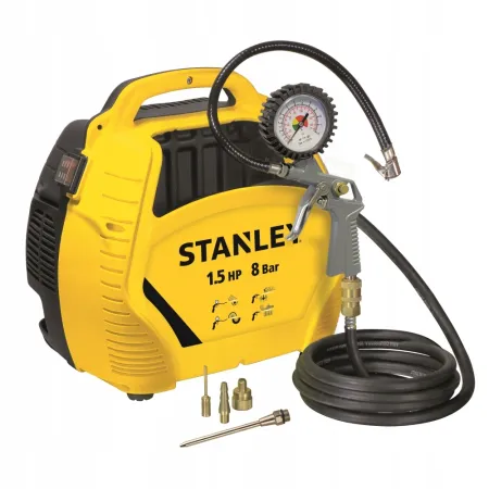 ZESTAW Kompresor STANLEY AIR KIT 8 Bar 180 l/min Bezolejowy Bezzbiornikowy