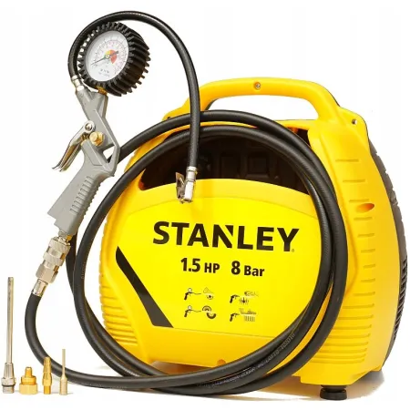 ZESTAW Kompresor STANLEY AIR KIT 8 Bar 180 l/min Bezolejowy Bezzbiornikowy