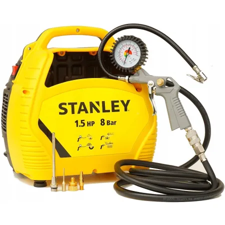 ZESTAW Kompresor STANLEY AIR KIT 8 Bar 180 l/min Bezolejowy Bezzbiornikowy
