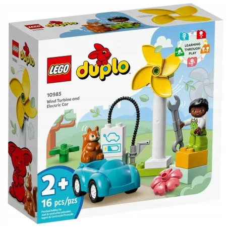 10985 - LEGO DUPLO - Turbina wiatrowa i samochód elektryczny