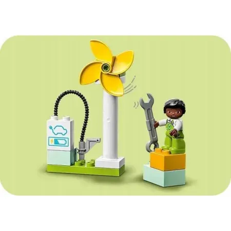 10985 - LEGO DUPLO - Turbina wiatrowa i samochód elektryczny