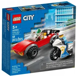 60392 - LEGO City - Motocykl policyjny - pościg za samochodem