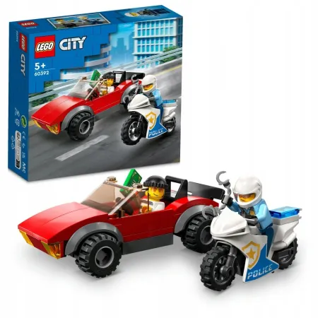60392 - LEGO City - Motocykl policyjny - pościg za samochodem