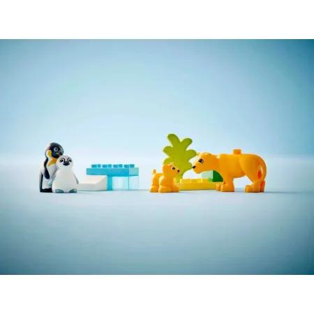 10442 - LEGO DUPLO - Rodziny dzikich zwierząt: pingwiny i lwy