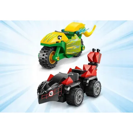 11198 - LEGO Super Heroes - Pościg Spina za Electro w dinopojeździe