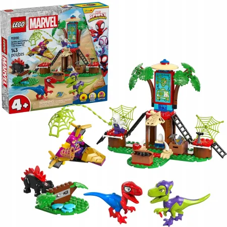 11200 - LEGO Super Heroes - Bitwa Spidey'ego i Gobby'ego przy domku na drze