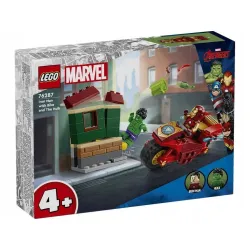 76287 - LEGO Super Heroes - Iron Man z motocyklem i Hulk