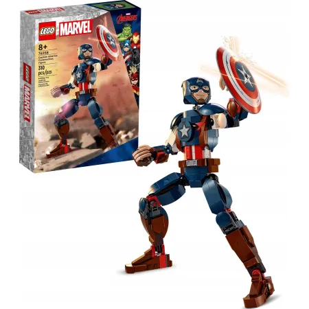 76258 - LEGO Super Heroes - Figurka Kapitana Ameryki do zbudowania