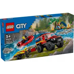 60412 - LEGO City - Terenowy wóz strażacki z łodzią ratunkową