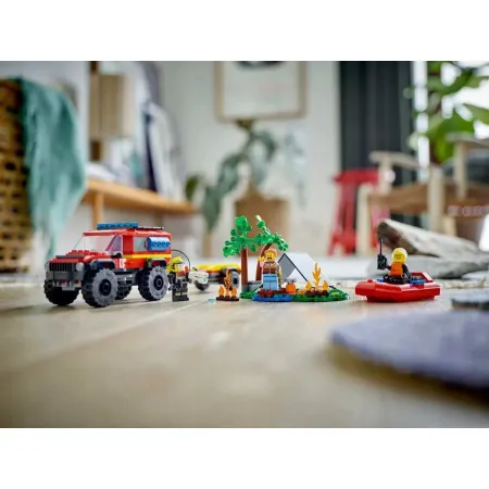 60412 - LEGO City - Terenowy wóz strażacki z łodzią ratunkową