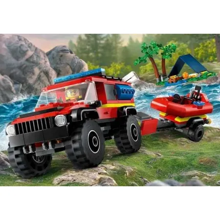 60412 - LEGO City - Terenowy wóz strażacki z łodzią ratunkową