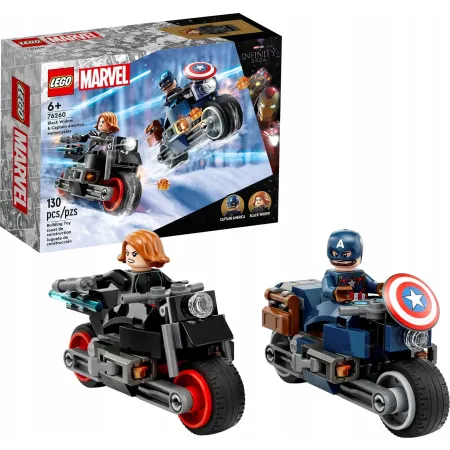 76260 - LEGO Super Heroes - Motocykle Czarnej Wdowy i Kapitana Ameryki