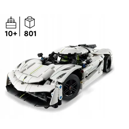 LEGO Technic 42184 Biały hipersamochód Koenigsegg Jesko Absolut