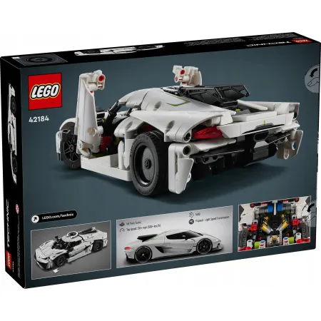 LEGO Technic 42184 Biały hipersamochód Koenigsegg Jesko Absolut