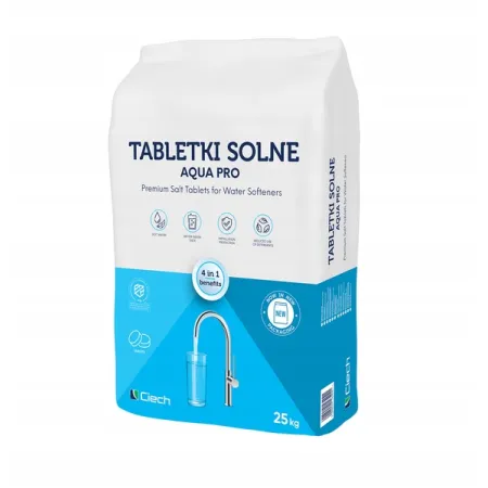 Tabletki solne Ciech 25kg – zmiękczanie wody, ochrona instalacji, EN 973