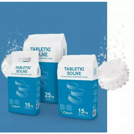 Tabletki solne Ciech 25kg – zmiękczanie wody, ochrona instalacji, EN 973