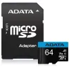 Adata microSD Premier 64GB UHS1/CL10/A1+adapter szybka 85MB/s niezawodna