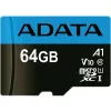 Adata microSD Premier 64GB UHS1/CL10/A1+adapter szybka 85MB/s niezawodna