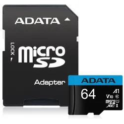Adata microSD Premier 64GB UHS1/CL10/A1+adapter szybka 85MB/s niezawodna