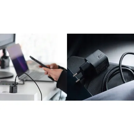 ŁADOWARKA SIECIOWA Green Cell POWERGAN 33W 1xUSB-C Czarna Uniwersaln PC Tel