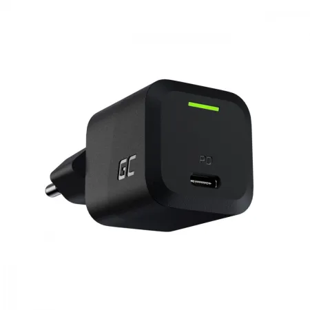 ŁADOWARKA SIECIOWA Green Cell POWERGAN 33W 1xUSB-C Czarna Uniwersaln PC Tel