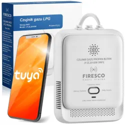 CZUJNIK GAZU ZIEMNEGO LNG METAN Firesco JT-ZL2010W Z MODUŁEM WiFi Tuya