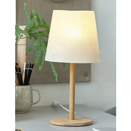 JULIUS Lampa stołowa JULIUS Ś19xW39cm naturalny Skandynawski wygląd