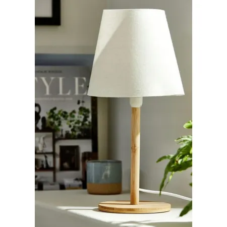 JULIUS Lampa stołowa JULIUS Ś19xW39cm naturalny Skandynawski wygląd