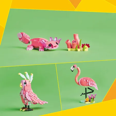LEGO Creator 3w1 Dzikie zwierzęta: różowy flaming 31170 Prezent dla dziecka