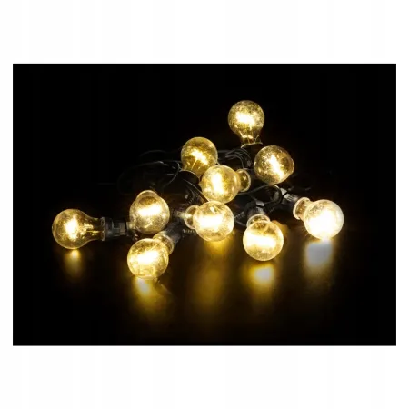 Dekoracyjny łańcuch lampek LED 24 V 4,5 m 140 lm – wodoodporny, do ogrodu