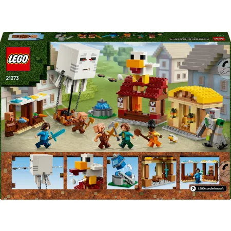 LEGO Minecraft 21273 Balon w kształcie diabła i atak na wioskę