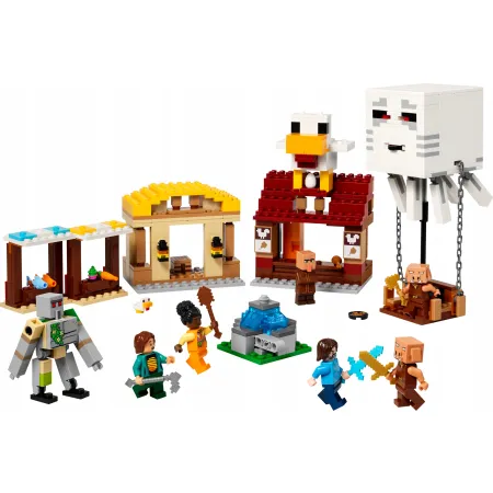 LEGO Minecraft 21273 Balon w kształcie diabła i atak na wioskę