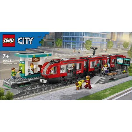 LEGO City 60423 Miasto 60423 Tramwaj i przystanek w centrum miasta