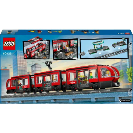 LEGO City 60423 Miasto 60423 Tramwaj i przystanek w centrum miasta