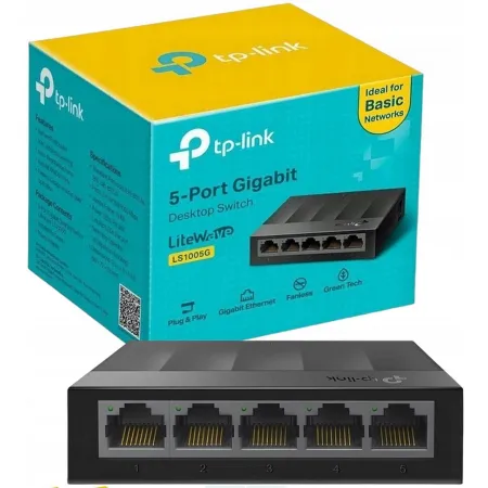 Switch TP-Link LS1005G 5x Gigabit 1000Mb/s LAN