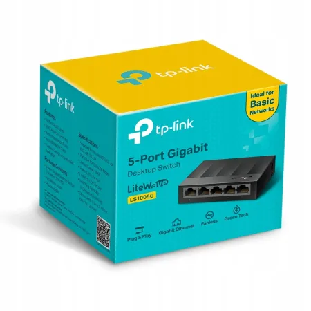 Switch TP-Link LS1005G 5x Gigabit 1000Mb/s LAN