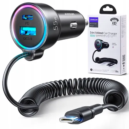 Ładowarka samochodowa , USB typ C Joyroom 4000 mA