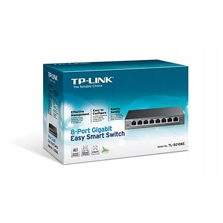 SWITCH PRZEŁĄCZNIK zarządzalny 8-portowy Gigabit metal TL-SG108E TP-Link