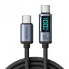 SZYBKI KABEL USB-C / USB-C PRZEWÓD 100W 1.2m Z WYŚWIETLACZEM LED JOYROOM