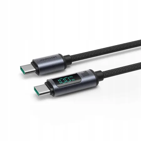 SZYBKI KABEL USB-C / USB-C PRZEWÓD 100W 1.2m Z WYŚWIETLACZEM LED JOYROOM