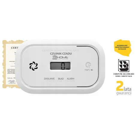 CZUJNIK CZADU ''EL HOME'' CD-17A2v355/B - certyfikat 10 lat sensora
