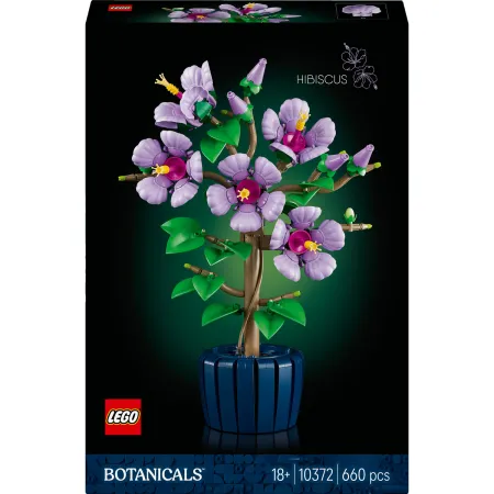 LEGO KWIAT HIBISKUSA HIBISKUS KWIATEK FIOLETOWY BOTANICALS PIĘKNY PREZENT