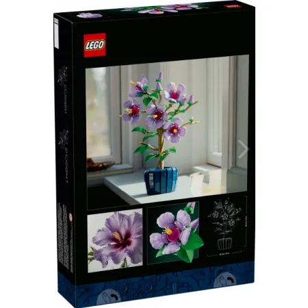 LEGO KWIAT HIBISKUSA HIBISKUS KWIATEK FIOLETOWY BOTANICALS PIĘKNY PREZENT