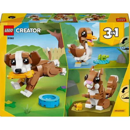 LEGO Creator 3 w 1 31382 UROCZE ZWIERZĄTKA: PSOTNY SZCZENIACZEK